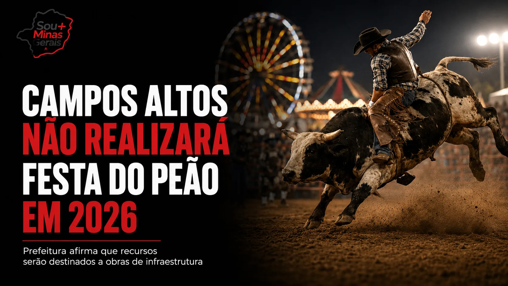 Campos Altos não realizará Festa do Peão em 2026, anuncia Prefeitura